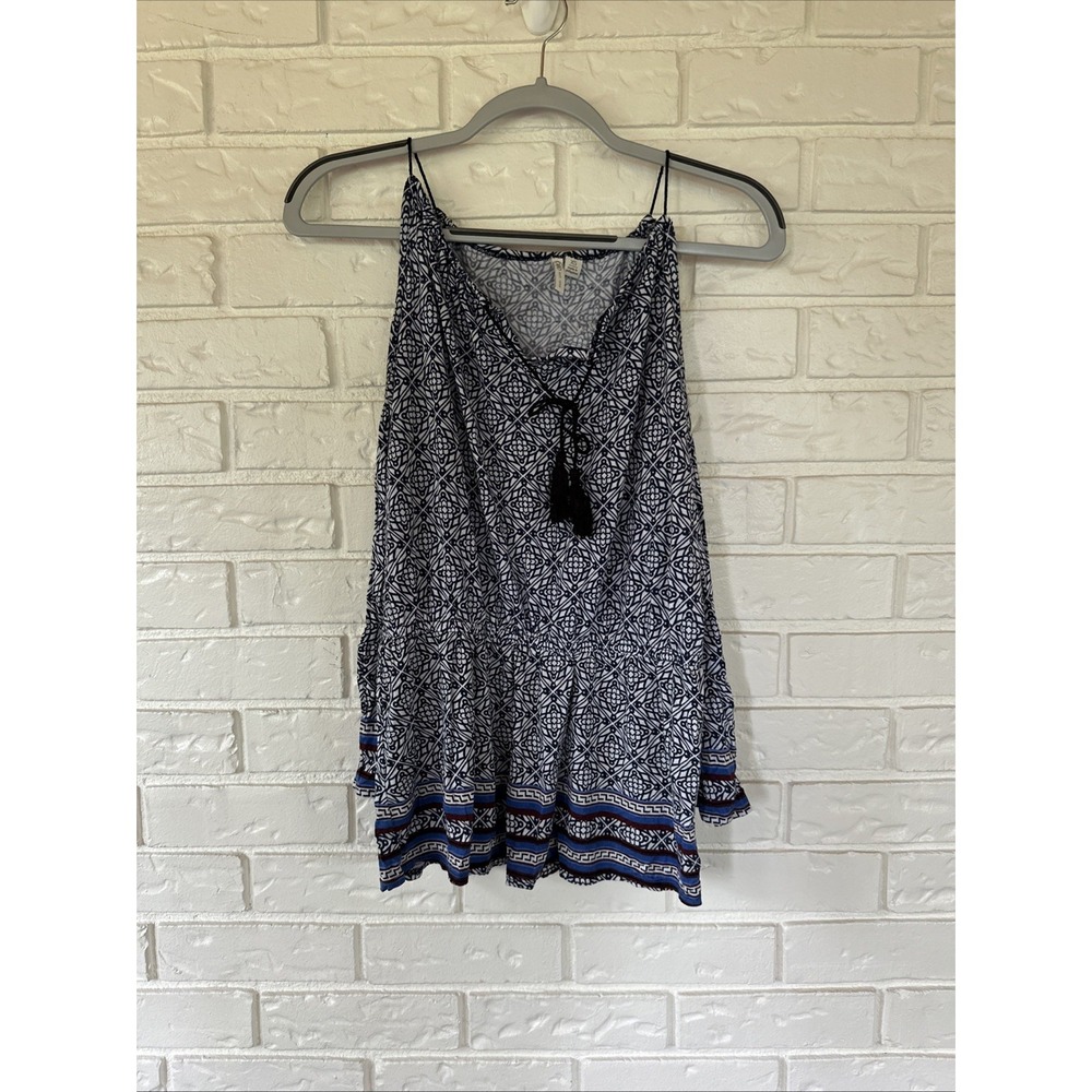 Cato‎ Womens Size XS Cold Shoulder Elastic Waist Summer Bell Sleeve Top